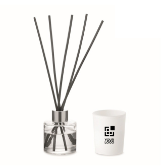 Aromatic set with fragrance diffuser and vegetable wax candle