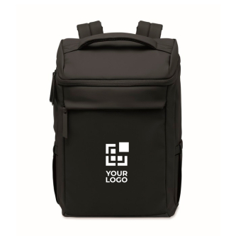 PU laptop backpack with RPET lining with 15'' compartment