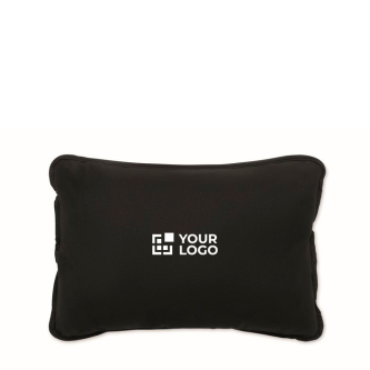 Suede-effect cushion with silk fibre filling for comfortable seating