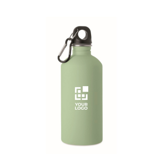 Leakproof recycled stainless steel bottle with rubberised finish 500ml
