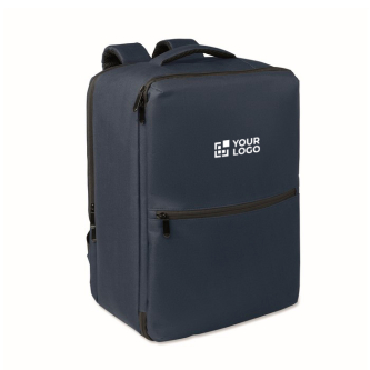 RPET 600D travel backpack with vacuum bag and pump included 18L