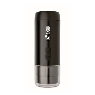 Portable coffee maker for ground coffee and compatible capsules 1.800mAh