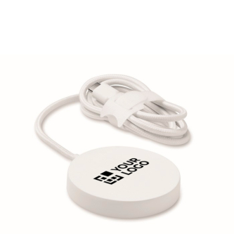 Magnetic wireless charger with fixed 1 m USB-C cable and 25W