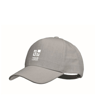Cap with 5 panels and brass buckle