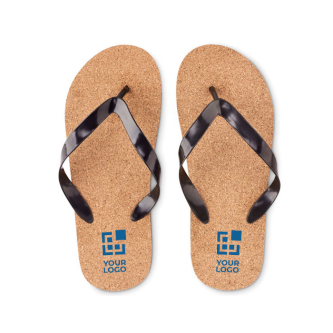 Cork flip-flops for the beach (size 40 - 43)