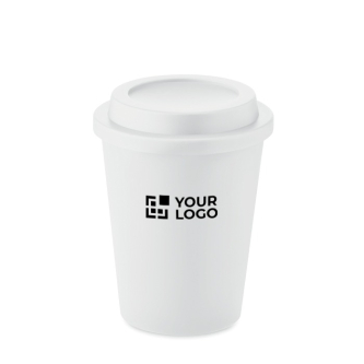 Double-walled plastic takeaway cup, 300 ml