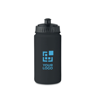 Plastic water bottle ideal for sports events, 500 ml