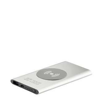 Aluminium wireless power charger, 4000 mAh