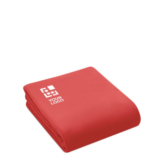 Fleece RPET blanket for winter promotional events, 180 g/m2