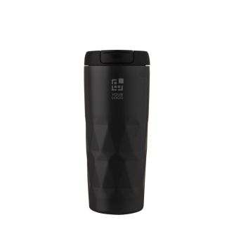Colourful geometric thermal cup, leak-proof steel 450 ml