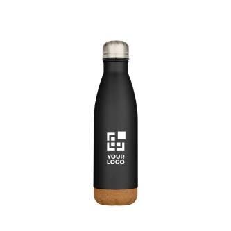 Double-wall stainless steel bottle, cork base, 500ml