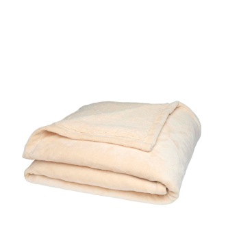 Recycled sherpa blanket, soft touch, 126 x 152 cm