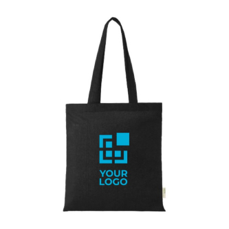Organic cotton tote bag in colour, 140 g/m²