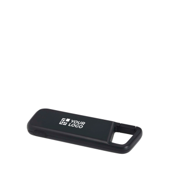 Eco power bank, water-resistant, carabiner, 5,000 mAh