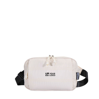 Padded recycled polyester water-repellent bum bag 1.5L
