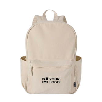 Water-repellent urban backpack with 15.6" laptop compartment and 16L