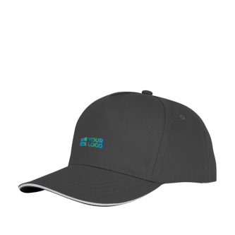 Sandwich-style cap, 5 panels, cotton, 175 g/m2