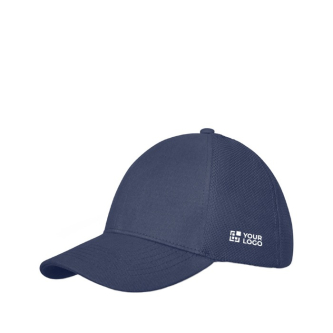 Cotton cap with mesh, 260 g/m²