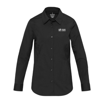Women’s poplin shirt with long sleeves and straight fit 133 g/m2 Elevate