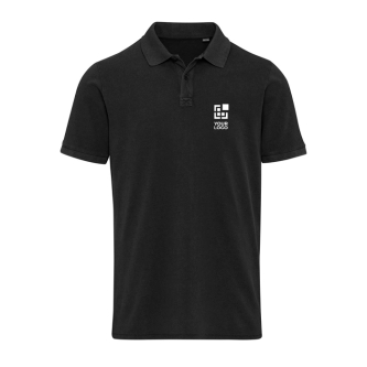 Men's short-sleeve pre-washed piqué polo 200 g/m² Elevate