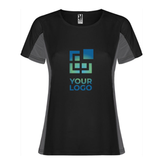 Women's bi-colour sports polyester t-shirt 140 g/m², Roly 