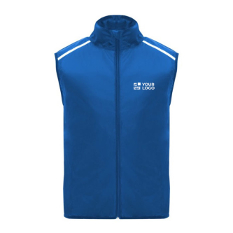 Windproof and breathable unisex running vest, 70 g/m², Roly