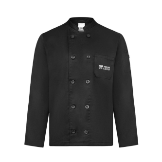 Unisex long-sleeve chef jacket with double button fastening 190 g/m2 Velilla