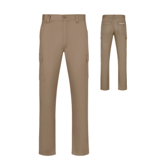 Unisex multi-pocket twill trousers with elasticated waist 190 g/m2 Velilla