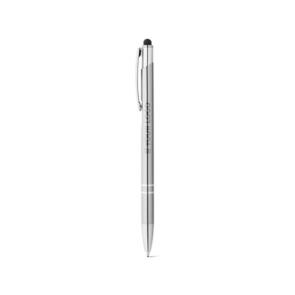 Aluminium touch pen ballpoint pen with blue ink