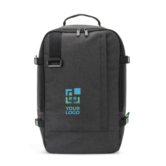 Recycled polyester backpack, airline cabin size 14"