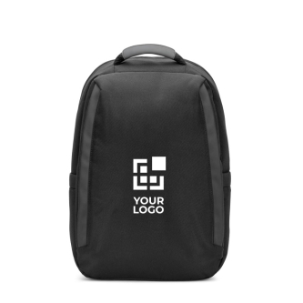 Anti-theft twill backpack, water-repellent, 17" laptop compartment