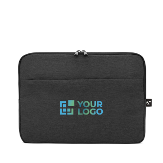 High-density recycled polyester laptop sleeve, 14"