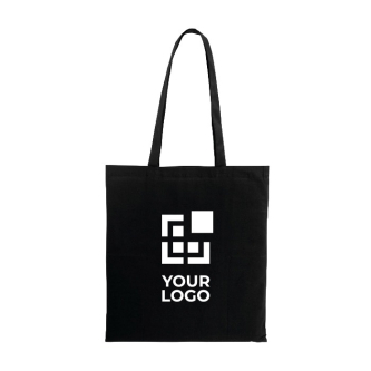 Coloured cotton bag with long handles 100 g/m²