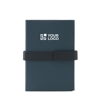 Recycled PU notebook, A5 lined and plain pages