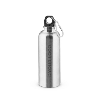 Single-wall stainless steel bottle with carabiner 550ml