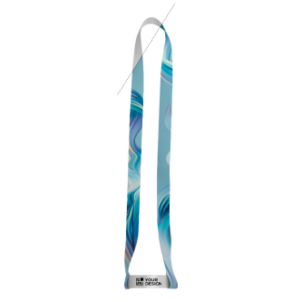 Sublimatable lanyard and cup holder cord made from recycled polyester 2cm