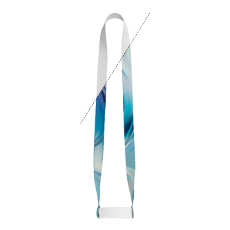 Europe-made lanyard for sublimation with elastic cup holder