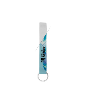 Short recycled polyester lanyard for sublimation 2 x 1.5cm