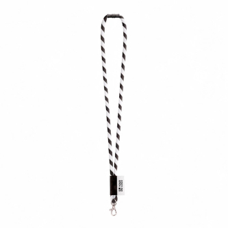 Tubular polyamide lanyard with lobster clasp and sublimatable label