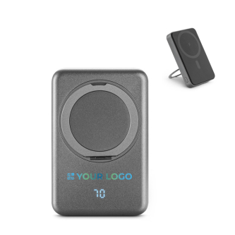 Eco magnetic power bank with ring stand, 10000 mAh