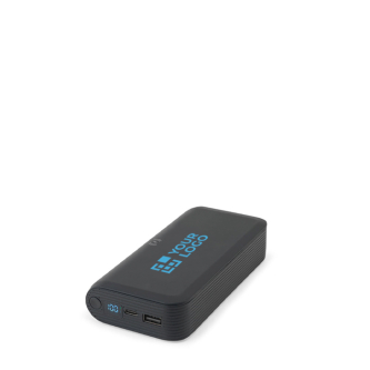 Eco power bank with ultra-fast charging and LED display, 20000 mAh