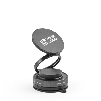 Magnetic phone holder with 360° rotation and vacuum fixing