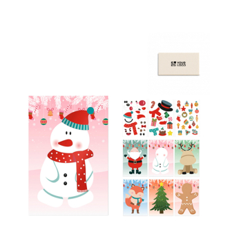 Christmas set with six colouring sheets and stickers included