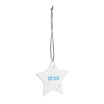 Christmas decoration in the shape of a white star