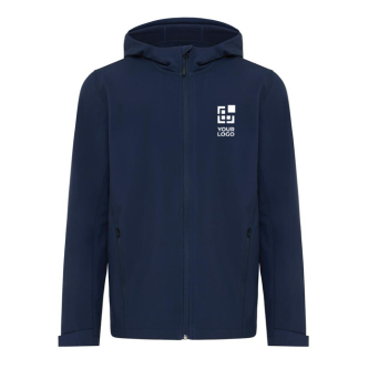 Branded men’s softshell jacket, casual fit, 300 g/m² 