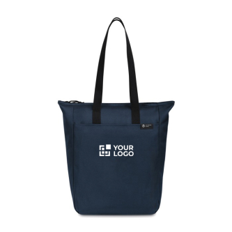Recycled rPET pouch, front pocket, zip closure