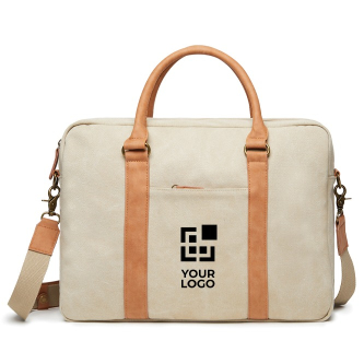 Elegant padded recycled laptop briefcase, 16"