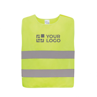 Kids' reflective vest with safety logo, RPET, size S