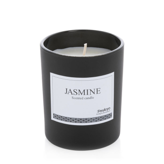 Scented candle in elegant promotional glass