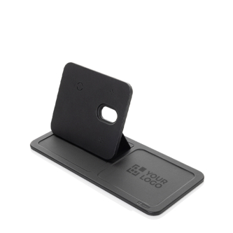Recycled polyester tray with 3-in-1 wireless charger